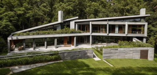 eco-construction,modern house,grass roof,swiss house,modern architecture,house in the mountains,house in the forest,dunes house,house in mountains,cubic house,danish house,timber house,garden elevation,eco hotel,3d rendering,chalet,smart house,mid century house,residential house,luxury property,Architecture,Villa Residence,Modern,Elemental Architecture