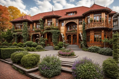 luxury home,beautiful home,henry g marquand house,two story house,luxury property,mansion,victorian house,country estate,architectural style,victorian,luxury real estate,large home,bendemeer estates,brownstone,art nouveau,new england style house,victorian style,art nouveau design,brick house,garden elevation,Architecture,Villa Residence,Nordic,Nordic Art Nouveau