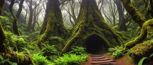 elven forest,forest path,the mystical path,fairy forest,fairytale forest,enchanted forest,holy forest,hiking path,hollow way,redwoods,green forest,forest floor,rain forest,wooden path,foggy forest,forest glade,old-growth forest,rainforest,haunted forest,forest moss,Conceptual Art,Fantasy,Fantasy 18