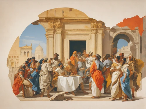 school of athens,the death of socrates,pentecost,holy supper,christ feast,eucharist,church painting,eucharistic,bellini,market introduction,apollo and the muses,holy communion,communion,classical antiquity,last supper,the conference,the order of cistercians,sermon,twelve apostle,contemporary witnesses,Art,Classical Oil Painting,Classical Oil Painting 40