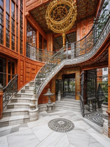 winding staircase,circular staircase,spiral staircase,outside staircase,staircase,spiral stairs,wooden stairs,art nouveau design,art nouveau,luxury property,steel stairs,mansion,luxury home interior,winding steps,stairs,stair,stone stairs,wooden stair railing,luxury home,winners stairs,Architecture,Industrial Building,Chinese Traditional,Han Dynasty