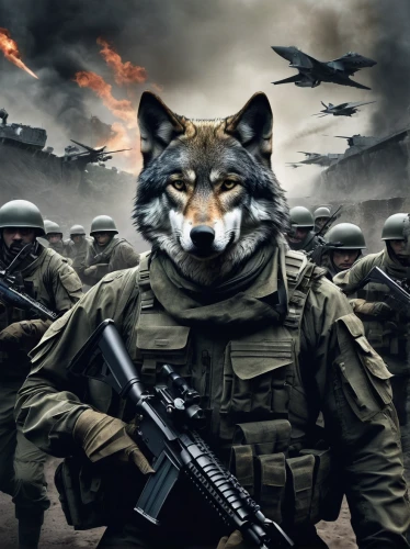fox hunting,tervuren,amurtiger,fox,war,federal army,military organization,the army,wolf hunting,theater of war,fury,patrols,world war,wolves,photoshop manipulation,lost in war,the military,infantry,battlefield,the war,Photography,Artistic Photography,Artistic Photography 06