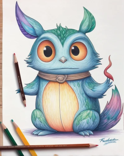 stitch,bulbasaur,color pencil,color pencils,colored pencils,coloured pencils,colored pencil background,owl drawing,colour pencils,colored pencil,cuthulu,owl art,cute cartoon character,pencil color,halloween illustration,colourful pencils,copic,knuffig,chalk drawing,watercolor pencils,Conceptual Art,Daily,Daily 17