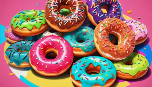 donut illustration,donuts,donut drawing,doughnuts,donut,doughnut,food icons,cinema 4d,3d background,3d render,wall,fruit icons,ice cream icons,modern pop art,fruits icons,3d rendered,cruller,food photography,background vector,colorful background,Conceptual Art,Daily,Daily 24