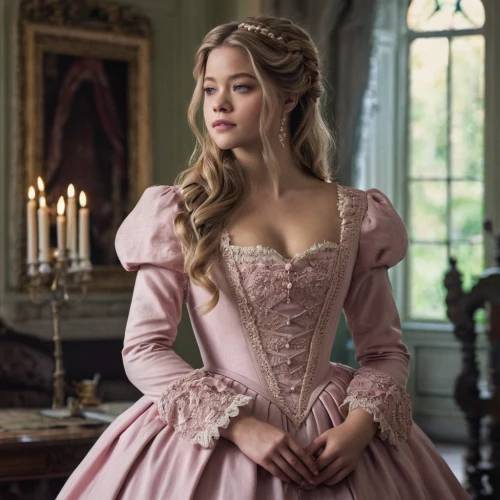 ball gown,a princess,cinderella,elegant,bodice,princess sofia,queen anne,vanity fair,pink beauty,corset,queen of puddings,rapunzel,elizabeth i,a woman,the victorian era,british actress,enchanting,victoria,a charming woman,la violetta,Conceptual Art,Fantasy,Fantasy 11