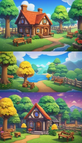 backgrounds,backgrounds texture,cartoon video game background,wooden houses,farms,color is changable in ps,cartoon forest,aurora village,country estate,farm background,houses clipart,pony farm,houses,garden buildings,home landscape,landscape background,development concept,farm set,background vector,golf course background,Illustration,Realistic Fantasy,Realistic Fantasy 26