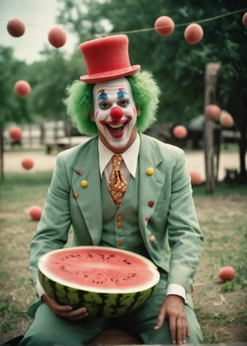 watermelon painting,melon,rodeo clown,it,ringmaster,creepy clown,watermelon,watermelons,cut watermelon,horror clown,scary clown,watermelon umbrella,circus animal,clown,tomato,bodypainting,cirque,circus,muskmelon,cirque du soleil,Photography,Documentary Photography,Documentary Photography 02