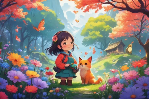 springtime background,girl in flowers,girl picking flowers,children's background,spring background,autumn background,flower background,garden-fox tail,falling flowers,kids illustration,girl with dog,fairy forest,girl and boy outdoor,sea of flowers,flower painting,flower garden,japanese sakura background,flowers fall,autumn theme,fairy world,Photography,Documentary Photography,Documentary Photography 38