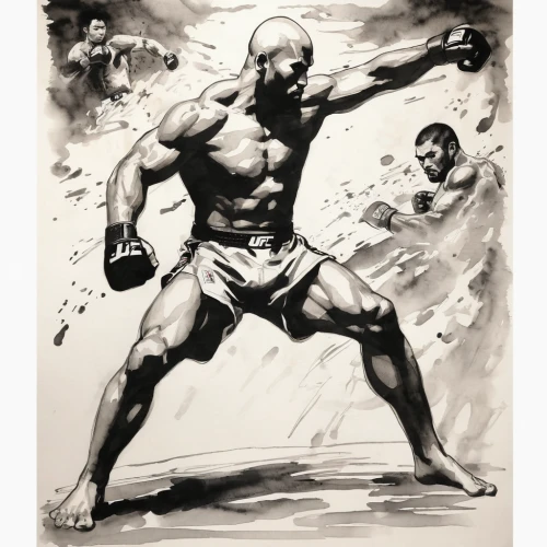 striking combat sports,fury,kickboxer,boxer,lethwei,mohammed ali,muhammad ali,ufc,combat sport,muay thai,the hand of the boxer,mma,siam fighter,punch,professional boxer,jeet kune do,fighter,boxing,mixed martial arts,savate,Illustration,Paper based,Paper Based 30