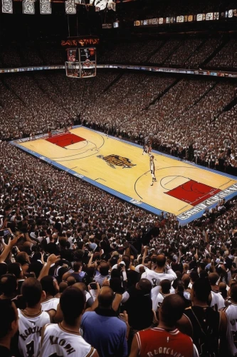 madison square garden,basketball,outdoor basketball,1986,1982,cleveland,madhouse,the atmosphere,parquet,basketball court,indoor games and sports,sports game,the court,spectator seats,coliseum,1980s,the hive,saint jacques nuts,woman's basketball,toronto,Illustration,Retro,Retro 25