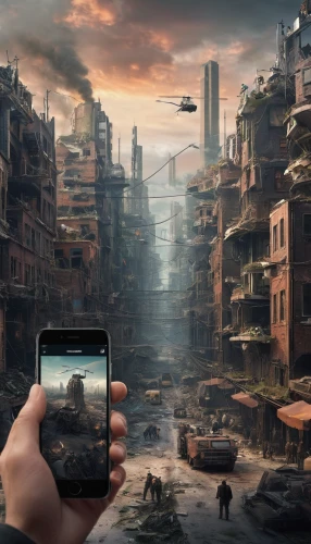post-apocalyptic landscape,virtual landscape,dystopian,photo manipulation,dystopia,world digital painting,post-apocalypse,virtual world,post apocalyptic,destroyed city,futuristic landscape,mobile gaming,civilization,photomanipulation,apocalyptic,lost in war,apocalypse,digital compositing,augmented reality,mobile video game vector background,Conceptual Art,Daily,Daily 06