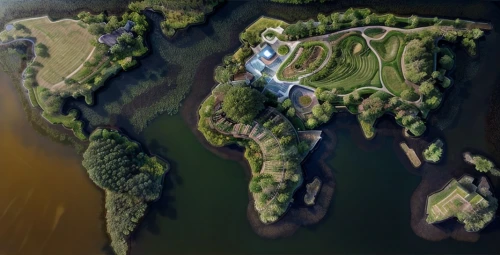 artificial island,artificial islands,floating islands,golf course background,moated castle,the golfcourse,military fort,peter-pavel's fortress,island of fyn,golf resort,golfcourse,golf course,the island,ancient city,old fort,devil's golf course,granite island,island of juist,morris island,flying island,Landscape,Landscape design,Landscape Plan,Realistic
