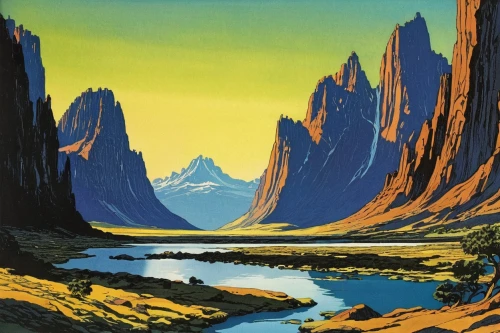 big bend,travel poster,mountain plateau,baffin island,navajo bay,yellow mountains,mountain landscape,canyon,mountain scene,mountainous landscape,guards of the canyon,giant mountains,desert landscape,yamnuska,desert desert landscape,mountains,mountain range,mountain valleys,valley,mountain ranges,Illustration,Black and White,Black and White 17