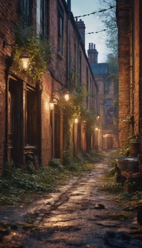 old linden alley,alley,alleyway,medieval street,croft,victorian,beamish,the cobbled streets,birmingham,cobblestone,staffordshire,slum,lostplace,dusk,evening atmosphere,animal lane,rescue alley,narrow street,cobblestones,cobble,Photography,General,Commercial