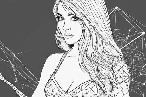 fashion vector,fashion illustration,wireframe graphics,arrow line art,angel line art,vector illustration,lineart,line art,vector art,line-art,halloween line art,wireframe,valentine line art,mono-line line art,mono line art,eyes line art,vector graphic,digital drawing,spider's web,spiderweb,Illustration,Black and White,Black and White 04