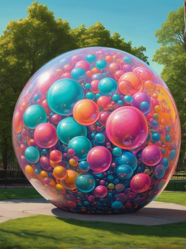 big marbles,giant soap bubble,prism ball,balloon-like,inflates soap bubbles,bubble gum,water balloon,colorful balloons,bouncy ball,gumball machine,inflated,captive balloon,epcot ball,bubble,balloon,spheres,glass balls,glass sphere,spherical,star balloons,Conceptual Art,Daily,Daily 25