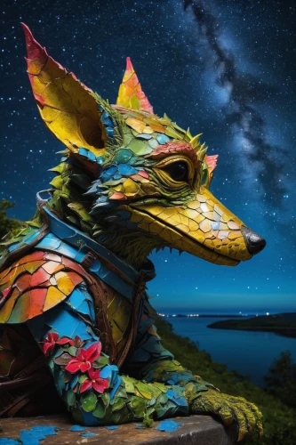 kelpie,kobold,painted dragon,fantasy portrait,constellation wolf,pachamama,digiart,cangaroo,podenco canario,masquerade,3d fantasy,posavac hound,nebula guardian,fractalius,furta,mergus,chondro,scrap sculpture,coyote,indian dog,Conceptual Art,Graffiti Art,Graffiti Art 03