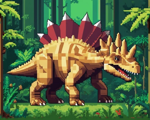 spinosaurus,dino,tyrannosaurus,tyrannosaurus rex,stegosaurus,triceratops,cynorhodon,dinosaur,forest dragon,prehistoric,dinosaruio,pixel art,allosaurus,t-rex,landmannahellir,ankylosaurus,gorgonops,trex,tirannosaurus,raptor,Unique,Pixel,Pixel 01