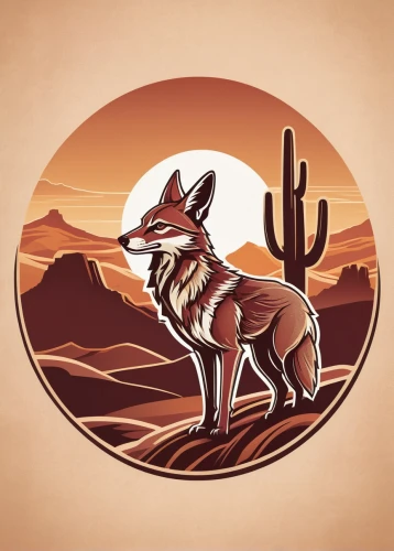 desert fox,kit fox,coyote,sand fox,desert background,antelope jackrabbit,antelope,altiplano,a badge,r badge,swift fox,south american gray fox,dog illustration,redfox,k badge,p badge,sonoran desert,desert cottontail,fox,fc badge,Illustration,Japanese style,Japanese Style 15