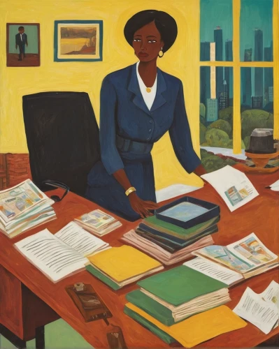 woman sitting,barbara millicent roberts,grant wood,girl at the computer,the girl studies press,place of work women,vintage illustration,african american woman,book illustration,secretary desk,consulting room,man with a computer,juneteenth,sarah vaughan,jack roosevelt robinson,bookkeeper,1940 women,vintage art,black businessman,carol m highsmith,Art,Artistic Painting,Artistic Painting 25
