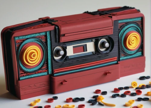 radio cassette,audio cassette,microcassette,cassette tape,musicassette,vintage portable vinyl record box,cassette,boombox,compact cassette,cassettes,ghetto blaster,boom box,radio-controlled toy,cassette deck,retro gifts,musical box,casette tape,lego pastel,retro turntable,lego brick,Unique,Paper Cuts,Paper Cuts 09