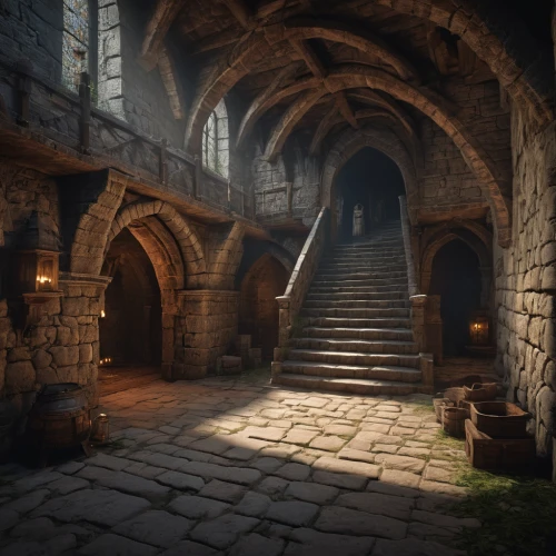 medieval architecture,crypt,medieval,winding staircase,stone stairs,hall of the fallen,wine cellar,3d render,3d rendered,stone stairway,cellar,ruin,the threshold of the house,visual effect lighting,medieval street,monastery,templar castle,attic,dungeon,medieval castle,Photography,General,Natural