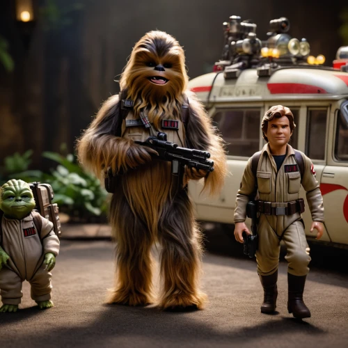 chewbacca,collectible action figures,ecto-1,wicket,storm troops,star wars,playmobil,starwars,schleich,chewy,pathfinders,ghostbusters,convoy,rescuers,family outing,vintage toys,troop,clone jesionolistny,caravan,saab 9-4x,Photography,General,Cinematic