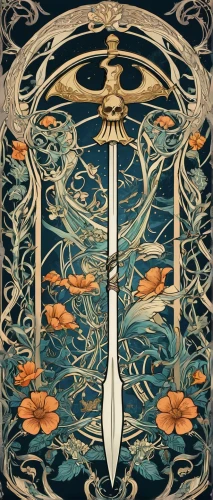 art nouveau design,water-the sword lily,swords,art nouveau,sword,king sword,art nouveau frame,scroll wallpaper,excalibur,scythe,dagger,samurai sword,art deco border,art deco ornament,scepter,wind rose,sword lily,vintage wallpaper,art nouveau frames,art deco background,Illustration,Retro,Retro 13