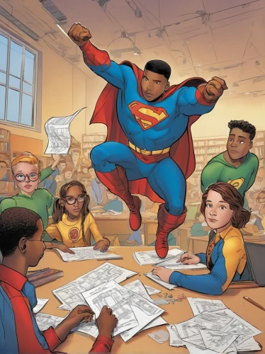 pencils,coloring,conference room table,conference table,superman,coloring picture,classroom training,tutoring,african american kids,classroom,super dad,the local administration of mastery,hero academy,assembly line,boardroom,mentoring,colouring,conference room,diverse family,home schooling,Illustration,Vector,Vector 04