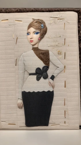 woman holding pie,cupcake tray,french silk,art deco frame,artist's mannequin,painter doll,vintage paper doll,vintage doll,felted and stitched,paper art,designer dolls,artist doll,brandy alexander,fashion dolls,button accordion,retro paper doll,straw doll,dollhouse accessory,girl with bread-and-butter,fashion doll,Common,Common,Natural