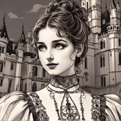 victorian lady,victorian style,gothic portrait,fantasy portrait,venetia,vanessa (butterfly),chambord,vintage illustration,the victorian era,princess' earring,vampire lady,sultana,victorian fashion,girl in a historic way,the carnival of venice,vintage drawing,celtic queen,queen of hearts,gothic style,fairy tale character