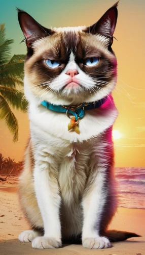 birman,grumpy,funny cat,siamese cat,summer background,cat-ketch,napoleon cat,tom cat,disapprove,human don't be angry,summer clip art,cat image,cute cat,cartoon cat,beach background,vintage cat,coconut,angry,don't get angry,cat sparrow,Illustration,Paper based,Paper Based 12