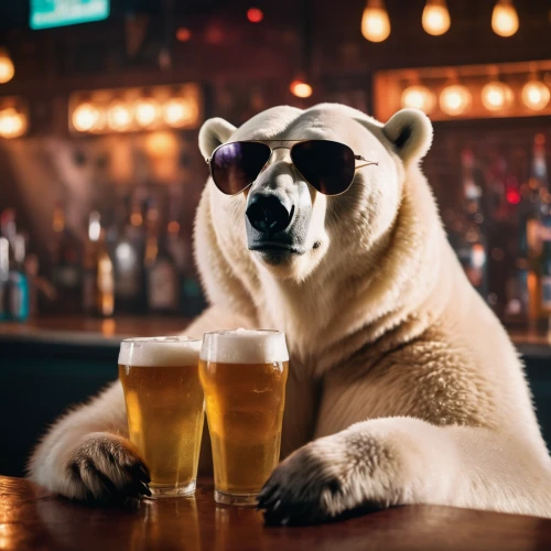 glasses of beer,slothbear,parookaville,white bear,zoo pilsen,anthropomorphized animals,sifaka,spectacled bear,icebear,panda bear,i love beer,panda,beer,barman,pandas,beers,ice beer,barware,unique bar,corona app,Photography,General,Cinematic