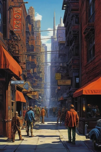 chinatown,china town,street scene,san francisco,shanghai,souk,cityscape,street canyon,harlem,sanfrancisco,kowloon,istanbul,bombay,manhattan,urban,medina,city life,city corner,hong kong,moc chau hill,Conceptual Art,Sci-Fi,Sci-Fi 20