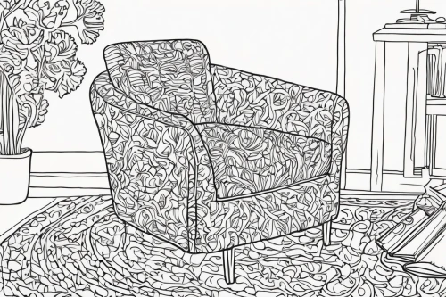 floral chair,coloring page,coloring pages,chair png,paisley pattern,indian paisley pattern,armchair,wing chair,chair,seamless pattern repeat,coloring picture,recliner,coloring book for adults,coloring for adults,seamless pattern,paisley digital background,upholstery,old chair,coloring pages kids,new concept arms chair,Illustration,Black and White,Black and White 21
