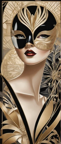 art deco woman,golden mask,gold foil art deco frame,gold foil art,venetian mask,gold mask,masquerade,abstract gold embossed,the carnival of venice,art deco background,gold paint stroke,gold lacquer,art deco,gold foil mermaid,masque,gold leaf,gold foil,art deco frame,gold paint strokes,fashion illustration,Illustration,Vector,Vector 18