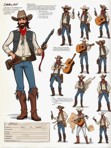 american frontier,gunfighter,cowboy bone,drover,stetson,western riding,itinerant musician,banjo player,cowboy beans,fiddler,costume design,cowboy,western,tower flintlock,lumberjack pattern,banjo guitar,stagecoach,dulcimer herb,string instruments,revolvers,Unique,Design,Character Design