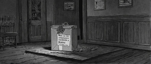 ballot box,lectern,place card,tombstone,courier box,steamer trunk,newspaper box,letter box,savings box,carton,municipal election,post box,elections,suffragette,kerosene lamp,lyre box,examination room,chamber,dispenser,outhouse,Illustration,Black and White,Black and White 22