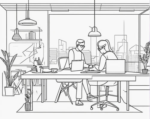 office line art,working space,work space,mono-line line art,workspace,mono line art,modern office,line-art,creative office,frame drawing,lineart,background vector,wireframe graphics,coworking,line drawing,offices,coloring page,backgrounds,line art,blur office background,Illustration,Black and White,Black and White 04