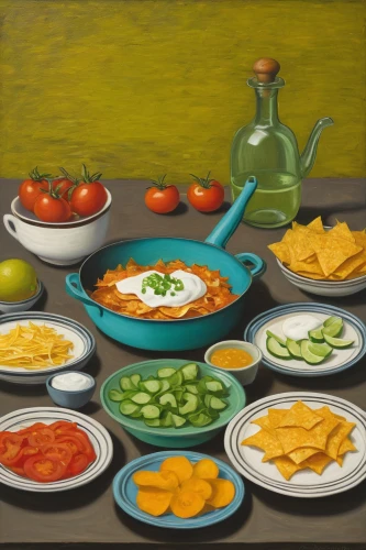 food table,food collage,crudités,still-life,fruit plate,salad plate,summer still-life,mexican foods,still life,the dining board,flavoring dishes,dinner tray,food platter,kitchen table,vegetables landscape,cooking book cover,small plate,green sauce,breakfast plate,platter,Art,Artistic Painting,Artistic Painting 02