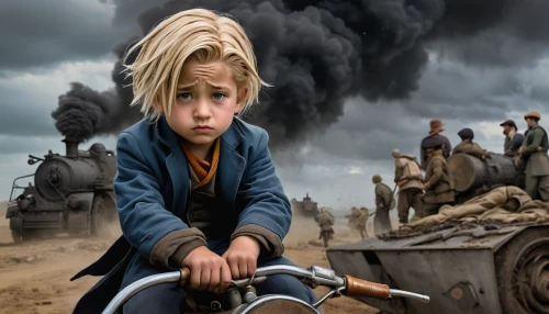 children of war,girl with a wheel,lost in war,stalingrad,war correspondent,world war,forced labour,second world war,little girl in wind,war victims,world war 1,girl in a historic way,first world war,child labour,photo manipulation,the little girl,world war ii,warsaw uprising,children's background,war,Photography,Documentary Photography,Documentary Photography 13