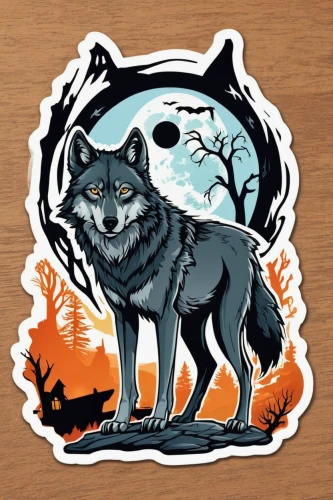 werewolves,werewolf,howling wolf,animal stickers,gray wolf,wolves,two wolves,wolfdog,constellation wolf,wolf couple,wolf,clipart sticker,sticker,stickers,halloween icons,european wolf,halloween vector character,howl,wolf hunting,halloween illustration,Unique,Design,Sticker