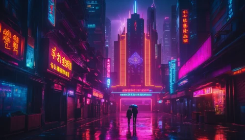 cyberpunk,shanghai,hong kong,colorful city,shinjuku,vapor,tokyo,neon lights,tokyo city,taipei,neon arrows,fantasy city,metropolis,neon,kowloon,aesthetic,ultraviolet,hk,neon ghosts,futuristic,Conceptual Art,Sci-Fi,Sci-Fi 26