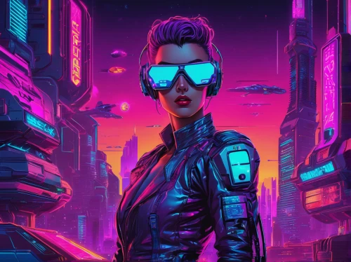 cyberpunk,cyber glasses,80s,futuristic,80's design,cyber,terminator,scifi,sci-fi,sci - fi,sci fiction illustration,streampunk,ultraviolet,sci fi,neon,cg artwork,neon arrows,matrix,pompadour,dystopia,Conceptual Art,Sci-Fi,Sci-Fi 27