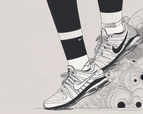 basketball shoe,sneakers,tennis shoe,sneaker,basketball shoes,roller derby,sports shoe,skate shoe,roller skate,athletic shoe,rays and skates,roller skates,running shoe,sports shoes,running shoes,ice skates,skates,trainers,bicycle shoe,wrestling shoe,Illustration,Black and White,Black and White 02