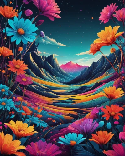 floral background,flower background,flowerful desert,colorful background,sea of flowers,floral digital background,blooming field,colorful floral,blanket of flowers,flower field,spring background,field of flowers,background colorful,springtime background,landscape background,japanese floral background,falling flowers,butterfly background,flowers png,colorful flowers,Illustration,Realistic Fantasy,Realistic Fantasy 36