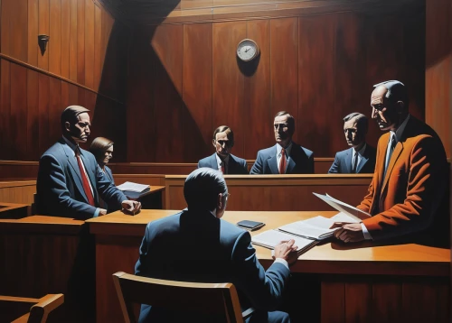 jury,boardroom,contemporary witnesses,lawyers,lawyer,attorney,court of justice,court of law,trial,judiciary,board room,common law,the conference,arbitration,barrister,men sitting,judgment,a meeting,gavel,conference room,Art,Artistic Painting,Artistic Painting 34