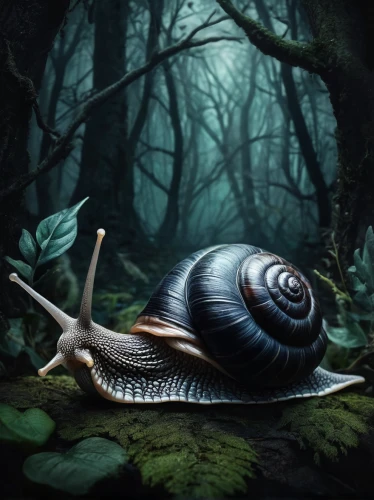 land snail,snail,snail shell,gastropod,banded snail,garden snail,snails and slugs,gastropods,mollusk,escargot,nut snail,snails,sea snail,mollusc,shell,snail shells,molluscs,spiral background,terrestrial animal,ammonite,Conceptual Art,Fantasy,Fantasy 34