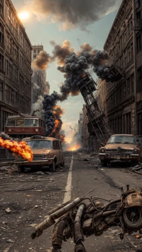 post-apocalyptic landscape,post apocalyptic,apocalyptic,destroyed city,post-apocalypse,digital compositing,war zone,apocalypse,photo manipulation,doomsday,earth quake,fallout4,fighter destruction,armageddon,photomanipulation,district 9,photoshop manipulation,image manipulation,the conflagration,stock market collapse,Common,Common,Film