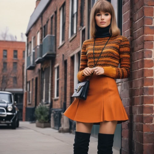 knitwear,warm colors,orange color,knitted,bright orange,woman in menswear,red brick wall,menswear for women,60s,orange half,fashion street,red brick,orange,teal and orange,scandinavian style,scalloped,christmas knit,trend color,knitting clothing,winter dress,Illustration,Realistic Fantasy,Realistic Fantasy 36